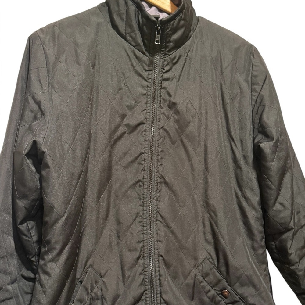 Prana Women’s Quilted Fleece Lined Black Jacket Size Medium - Picture 2 of 9
